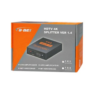 اسپلیتر HDMI دو پورت دی‌نت مدل 1x2 | سیگنال اسپلیتر 4K UHD با آمپلیفایر 3