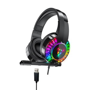 هدست گیمینگ (مخصوص بازی) مدل G505 با صدای 7.1 کاناله و نورپردازی RGB پورت USB