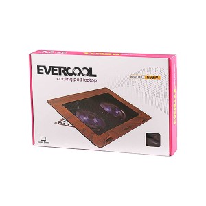 پایه خنک‌کننده لپ‌تاپ دو فن اورکول مدل N99W با نورپردازی LED | کولر پد لپ‌تاپ طرح چوب 4