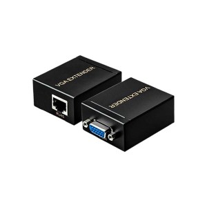 مبدل اکستندر افزایش طول کابل VGA تا  60  متر تحت شبکه (LAN)
