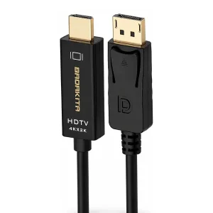کابل تبدیل DisplayPort به HDMI برند باداکیتا (Badakita) طول 1.8  متر (4K/60Hz)