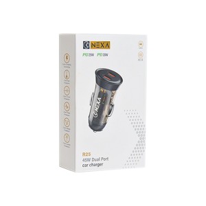 شارژر فندکی فست شارژ نکسا (Nexa) مدل R25 دو پورت Type-C توان 45 وات | خرید اقساطی3