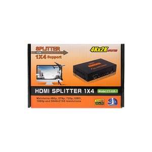 اسپلیتر 1  به  4  پورت HDMI مدل 4Kx2K 3D3