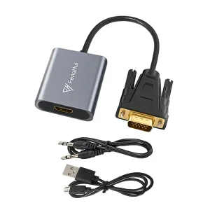 مبدل VGA به HDMI اکتیو فنگ هویی (FengHui) به همراه خروجی صدا