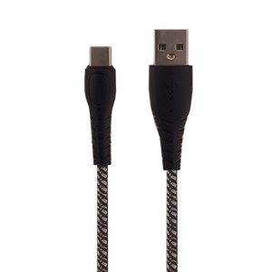 کابل شارژ و انتقال دیتا USB به Type-C تسکو (TSCO) مدل TC C201 طول ۱ متر