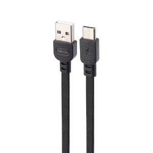 کابل شارژ و دیتا USB به Type-C هترون (Hatron) مدل HC145UC طول ۱ متر