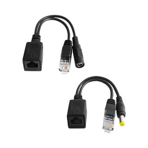 ست کابل تبدیل Passive PoE (اینجکتور و اسپلیتر) برای دوربین و تجهیزات شبکه