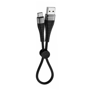 کابل شارژ پاوربانکی USB به Type-C بروفون (Borofone) مدل BX32 طول  25  سانتی‌متر