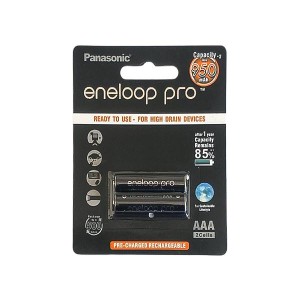 باتری نیم قلمی شارژی پاناسونیک مدل Eneloop Pro ظرفیت 950mAh (بسته دو عددی)