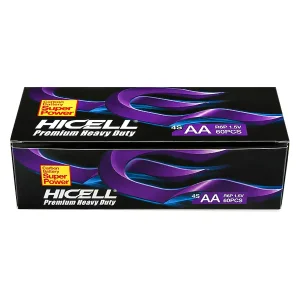 باتری قلمی هایسل (HICELL) مدل R6P بسته 4 عددی (شیرینک)2