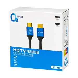 کابل HDMI 2.1 اکسیژن (Oxygen) مدل K3 پشتیبانی از 8K طول ۵ متر2