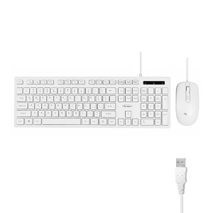 ست کیبورد و ماوس باسیم دی نت (D-Net) مدل DT-998 رنگ سفید