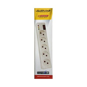 محافظ برق ۵ خانه فرحان الکتریک مدل F555 (کابل ۱.۵ متری)2