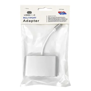 مبدل تایپ سی به VGA و USB 3.0 (هاب ۳ کاره Type-C)2