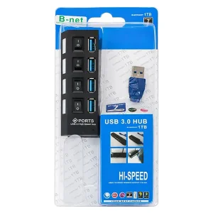 هاب 4 پورت USB 3.0 کلیددار (آداپتورخور)2
