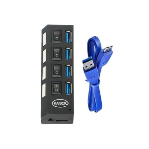 هاب 4 پورت USB 3.0 کلیددار (آداپتورخور)