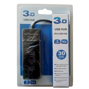 هاب 4 پورت USB 3.0 مدل 1040 طول کابل 30 سانتی‌متر | 4Port USB 3.0 Hub2