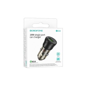 شارژر فندکی 18 وات بروفون مدل BZ23 تک پورت | Borofone BZ23 Car Charger QC3.02