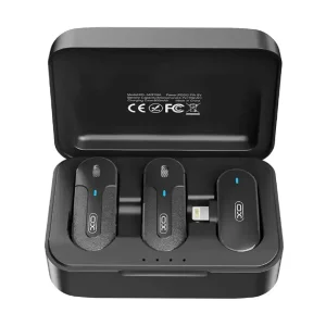 میکروفون یقه ای بی سیم دوتایی لایتنینگ ایکس او مدل XO-MKF09B | XO-MKF09B Dual Lightning Wireless Microphone2