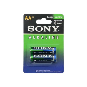 باتری قلمی آلکالاین سونی مدل LR6 (AA) | بسته 2 عددی Sony Alkaline