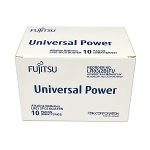 باتری نیم‌قلمی آلکالاین فوجیتسو (FUJITSU) مدل LR03 بسته ۲ عددی2