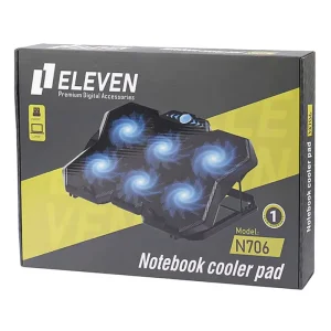 پایه خنک‌کننده ۶ فن لپ‌تاپ ایلون مدل Eleven N706 مجهز به نورپردازی LED و تنظیم ارتفاع چندحالته6