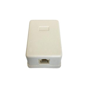 پریز روکار تلفن RJ11 تک پورت چسبی مدل باکسی