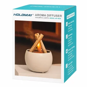 دستگاه بخور سرد و خوشبوکننده هوا هلد می HOLDMAY مدل KP-6038 طرح کمپ فایر و شعله هیزمی4