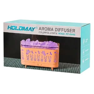 دستگاه بخور سرد و خوشبوکننده هوا هولد می مدل HOLDMAY KP-6046S طرح چوب و سنگ نمک3