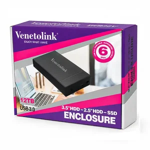 باکس هارد اکسترنال 3.5 اینچ USB 3.0 ونتولینک | مناسب HDD و SSD تا 12TB