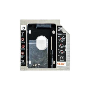 براکت تبدیل درایو نوری لپ‌تاپ به هارد و SSD دی‌نت ضخامت 9 میلی‌متر (D-Net HDD Caddy 9.0mm)