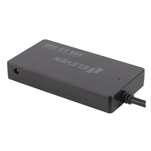 هاب ۴ پورت USB 3.0 ایلون مدل H301 طول کابل ۱۵ سانتی‌متر با پشتیبانی از آداپتور2