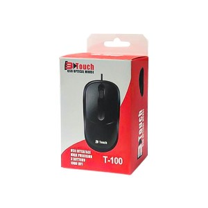 ماوس باسیم بی تاچ (B Touch) مدل T-100 با حسگر اپتیکال 1000 DPI و طراحی ارگونومیک متقارن2