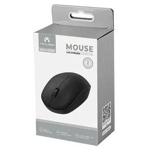 ماوس بی‌سیم میکوسو MIKUSO مدل MOS-W080 با دانگل نانو 2.4GHz رنگ طوسی3