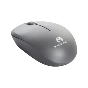ماوس بی‌سیم میکوسو MIKUSO مدل MOS-W080 با دانگل نانو 2.4GHz رنگ طوسی2