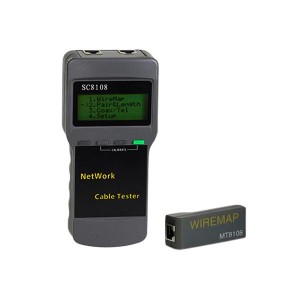 تستر شبکه دیجیتال مدل SC8108 با قابلیت اندازه‌گیری طول کابل