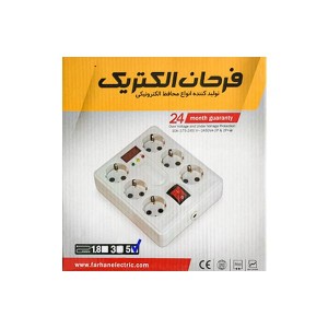 محافظ برق ۶ خانه دیجیتال فرحان الکتریک با کابل ۵ متری 2