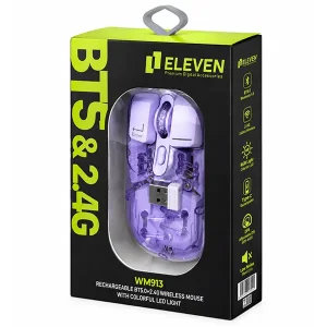 ماوس شارژی دو حالته ایلون Eleven مدل WM913 (طرح شفاف و نورپردازی RGB) 8