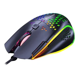 ماوس مخصوص بازی ایلون Eleven مدل GM6 (با طراحی لانه‌زنبوری و نورپردازی RGB) 2