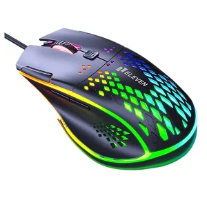 ماوس مخصوص بازی ایلون Eleven مدل GM6 (با طراحی لانه‌زنبوری و نورپردازی RGB) 3