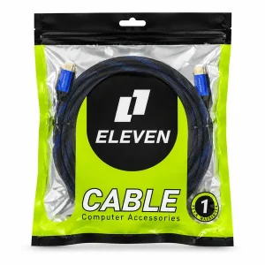 کابل HDMI کنفی ایلون Eleven طول 15 متر با کانکتور گلد 2