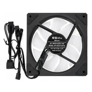فن کیس ۱۲ در ۱۲ سانتی‌متر گیمینگ ARGB اسپاتان مدل SP120 Prism 4Pro مشکی با قابلیت همگام‌سازی نورپردازی 2