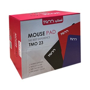 ماوس پد تسکو مدل TMO 23 | ابعاد استاندارد با سطح لاستیکی روان2