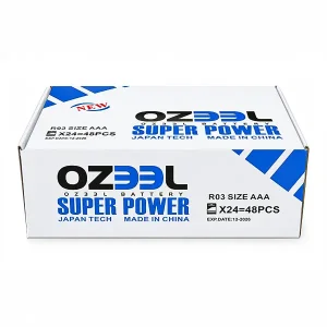 باتری نیم‌قلمی OZEEL مدل Super Power سایز AAA - بسته ۲ عددی 2