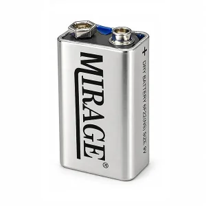 باتری کتابی ۹ ولت میراژ (Mirage) مدل 6F22 - بسته ۱۰ عددی (شیرینک)