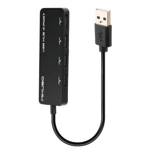 هاب ۴ پورت USB 2.0 میکوسو (Mikuso) مدل HUB-010 - طول کابل ۳۰ سانتی‌متر