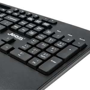 کیبورد باسیم جیدل مدل Jedel K27 با هولدر موبایل 2