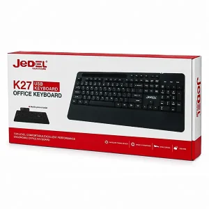 کیبورد باسیم جیدل مدل Jedel K27 با هولدر موبایل 4