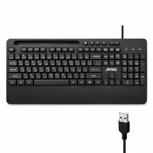 کیبورد باسیم جیدل مدل Jedel K27 با هولدر موبایل