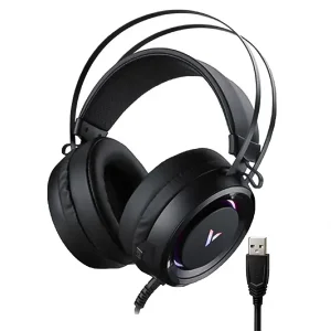 هدست گیمینگ رپو مدل VH500C با صدای فراگیر مجازی ۷.۱ کاناله و نورپردازی RGB